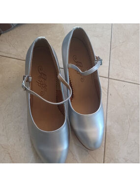 Women Latin Ballroom Dance Shoes Modern Salsa Tango Shoes Suede Sole 37